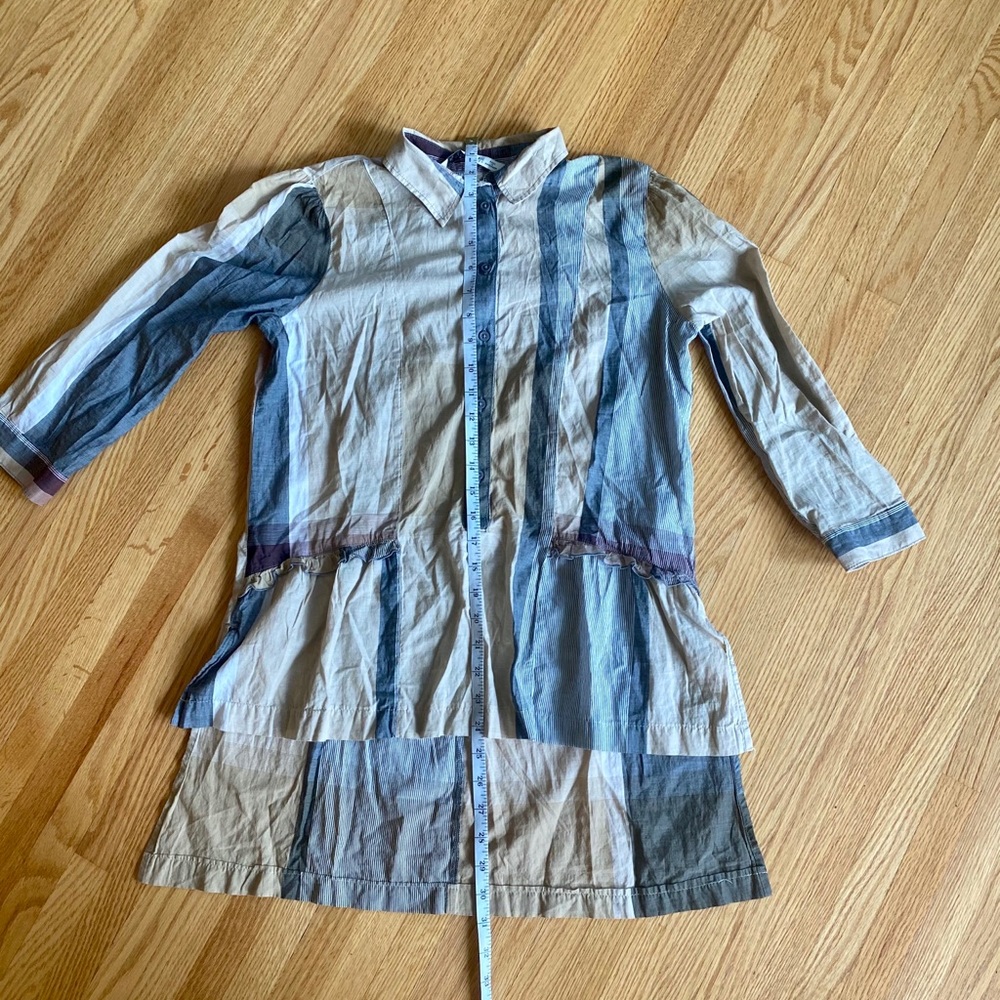 Zara Basic Button Up Ruffle Tunic - Picture 8 of 8